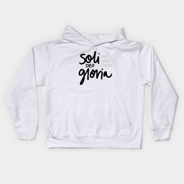 Soli Deo Gloria Kids Hoodie by heyvictyhey